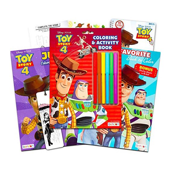 Super Set De Libros Para Colorear De Toy Story De Disney Par