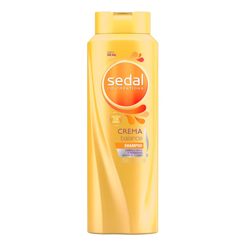 Shampoo Sedal Co-Creations Crema balance en botella de 650mL por 1 unidad