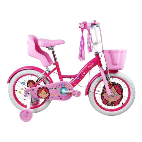 Bicicleta Monk Pintarela Niña Rodada 16 Color Rosa