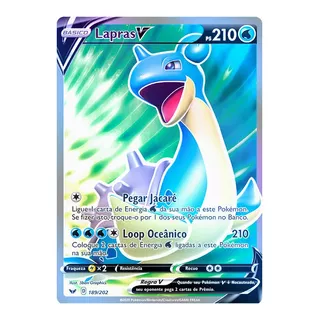 Carta Pokémon Lapras V Full Art Espada E Escudo