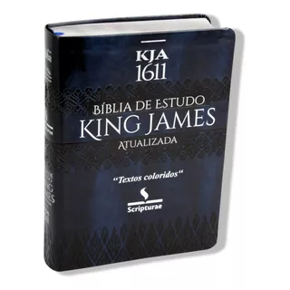Bíblia Sagrada King James Atualizada Textos Mapas Coloridos Letras Grandes Capa Luxo  Com Índice