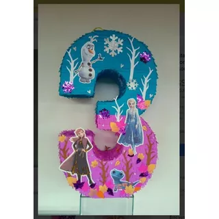 Piñata Cumpleaños Tematica Frozen Numero 3