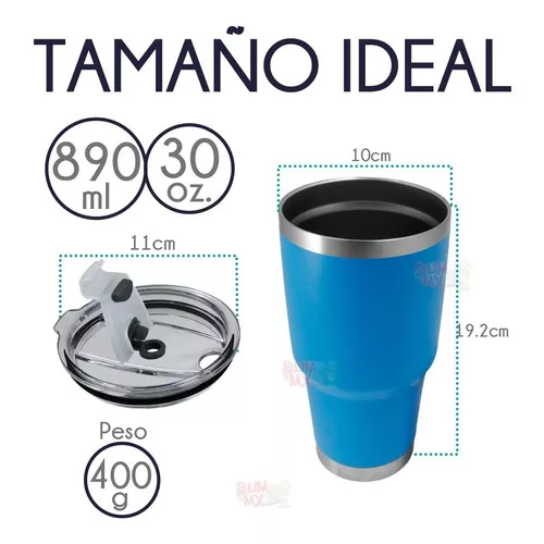 Vaso Termico Termo Acero Inoxidable 30oz/880ml Frio Caliente Color