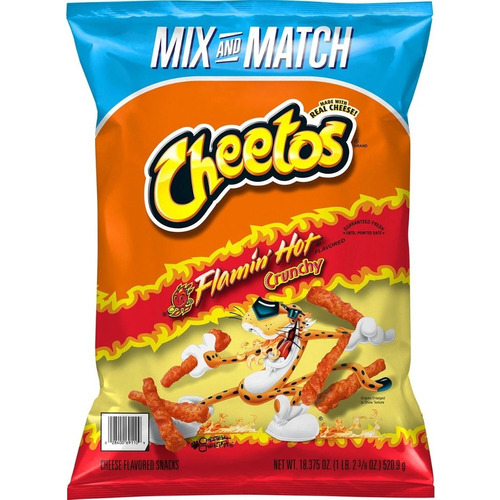 Flamin' Hot Crunchy Cheetos Americanos 506.7g Importados Usa