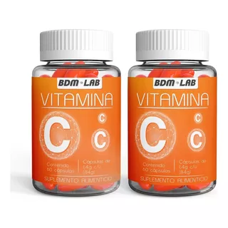 2x1 Vitamina C/ Suplemento Alimenticio/ Bdm Lab Sabor Sin Sabor