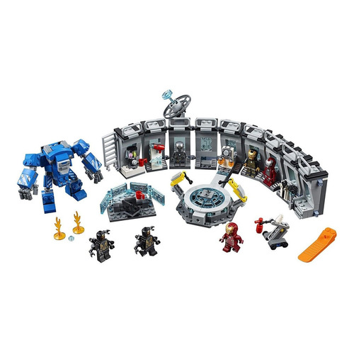 Bloques para armar Lego Marvel Iron Man hall of armor 524 piezas  en  caja