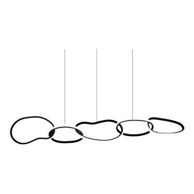 Colgante Led Garrid 86w Led Negro Deco Moderno Cie