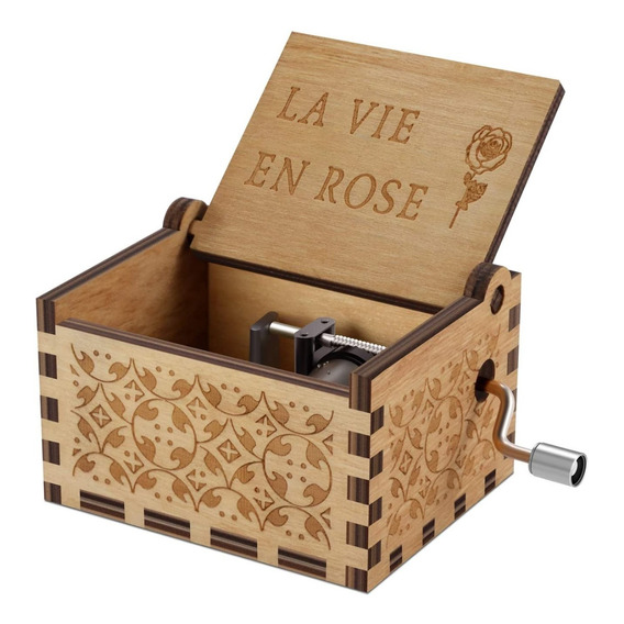 Caja Musical La Vie En Rose Canción De Amor Romantica Regalo