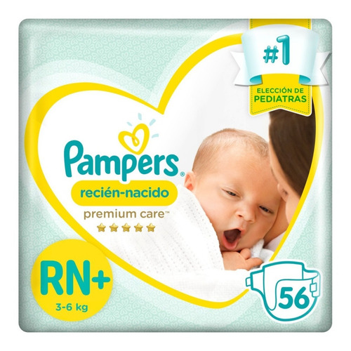 Pañales Pampers Recién Nacido Premium Care  RN+