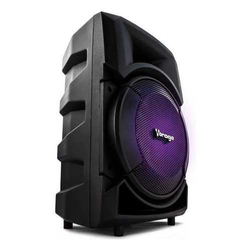 Vorago KSP-300 Bocina Portátil Con Bluetooth Bafle Karaoke Entrada Para Guitarra Incluye Microfono Alambrico