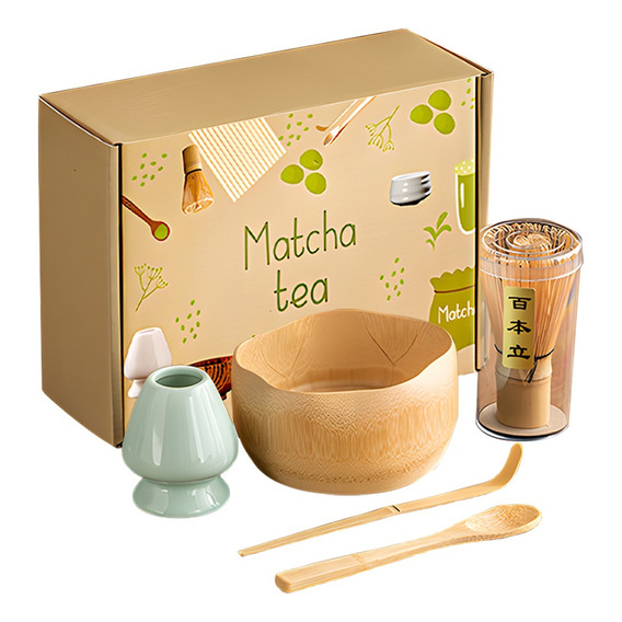 Juego Para Ceremonia De Té Matcha Incluye Batidor Y Tazón