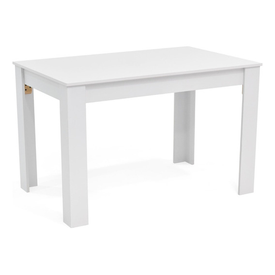 Mesa De Comedor Fraga 6 Puestos Patas Blanco