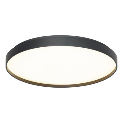 Plafon Led York Negro Control Remoto 45w Diseño Moderno Lk