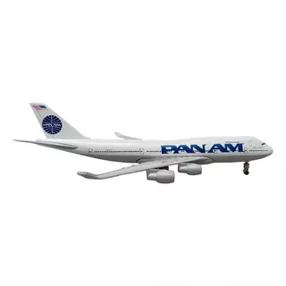 Avion Comercial Pan Am  B-747 A Escala 1:350. De 20cms