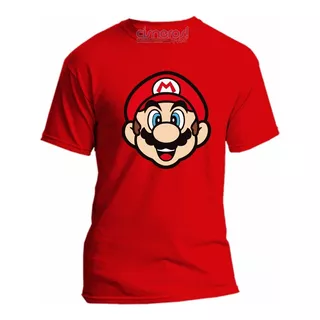 Playera Mario Bros Cara Nintendo Videojuegos Todas Las Talla