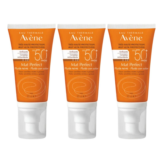 Combo X3 Avene Protector Solar Color Mat Perfect Spf50 50ml