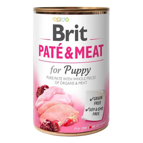 Alimento Húmedo Brit Care Paté And Meat For Puppy 