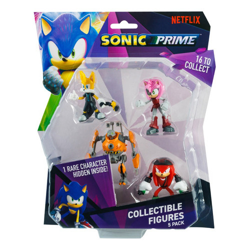 Muñeco Sonic Prime X5 Figura Coleccionable A 6cm Son2040 Srj