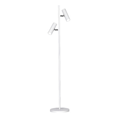 Lampara De Pie Minimalista Elyan Blanco 2xgu10 Blanco Total
