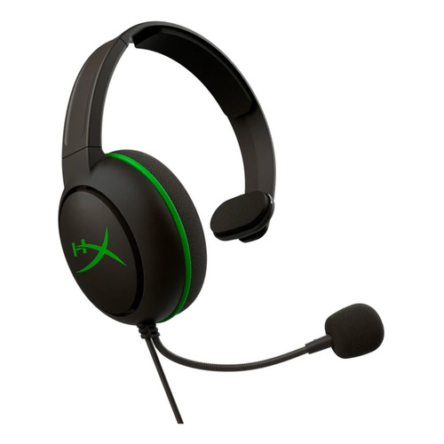 Auricular Gamer Hyperx Cloudx Chat Negro Y Verde Con Micrófono Cableado Edición Xbox 1 Unidad