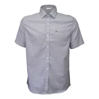 Camisa Manga Curta Azul Marinho - Calvin Klein