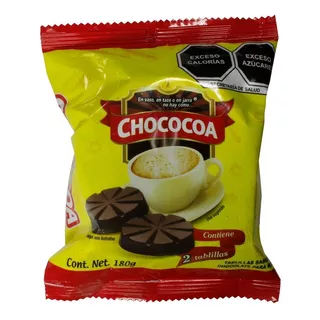Chocolate De Mesa Chococoa Doble Tablilla 72/180 Grs