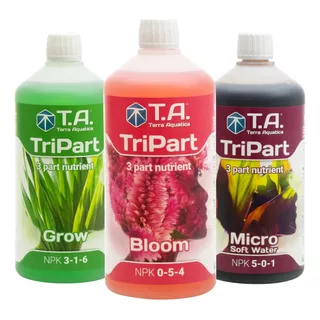 Fertilizantes Ta Terra Aquatica Starter Kit Tripart 3 X 1l