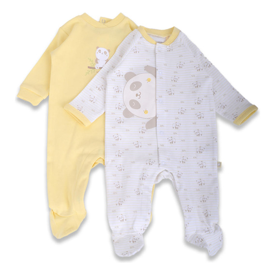 Pack 2 Pzas Enterito Baby Unisex Multicolor Pillin