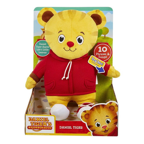 Jakks Pacific Daniel Tiger's Neighborhood Talking Plush Sof. Color Peluche parlante Daniel Tiger