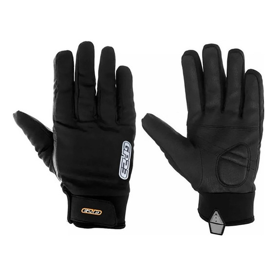 Guantes Moto gp23 Softshell T/ Neoprene Full Color Negro Talle L