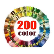 Hilo Para Bordar, 200 Madejas Colores Surtidos 200 Pza 