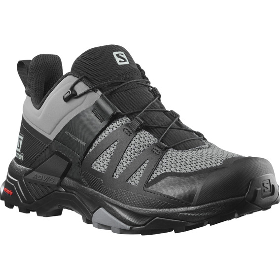 Zapatilla Salomon Hombre  -x Ultra 4 Negro Gris - Trekking