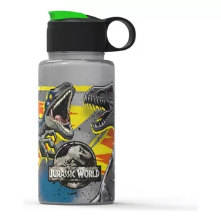 Botella Disney Jurassic World Flip Top Con Capacidad De 500ml