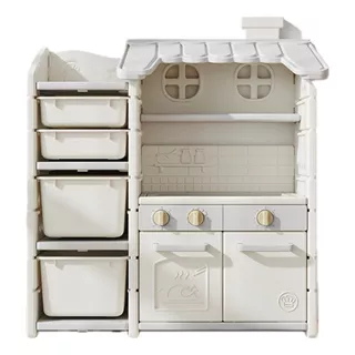 Mueble Organizador De Juguetes Cocinita Infantil Niños Bebes