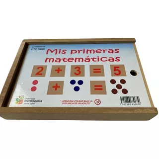 Juego Infantil Didáctico Mis Primeras Matematicas Divertidos Color Madera