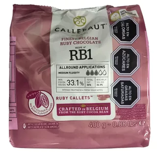 Chocolate Ruby Callebaut 33,1% 400grs