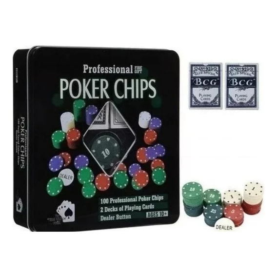 Fichero Poker 100 Ficha Texas Holdem Profesional Cartas 5122