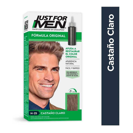 Tinte Para Caballero Just For Men Fórmula Original Castaño Claro 66ml