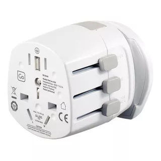 Adaptador Enchufe Universal Con Tierra 3 Clavijas