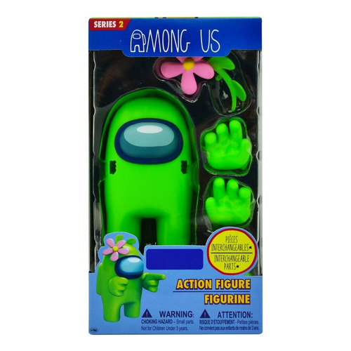 Among Us Figura Con 6 Accesorios Verde 9cm Serie 2 Toikido