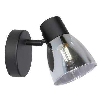 Aplique 1 Luz Enea Movil Acero Negro Led E27 Deco Moderno Lk Negro