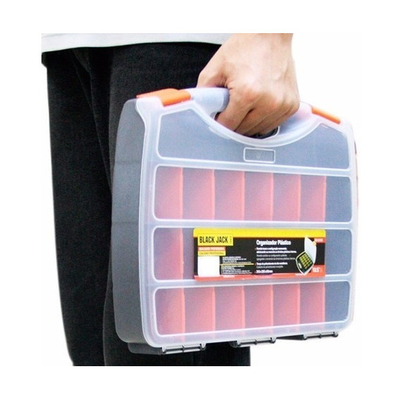 Organizador Plástico Doble 380x290x80 Mm Black Jack 