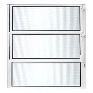 Janela Basculante Vitro Aluminio Branco 60x60 Vidro Boreal