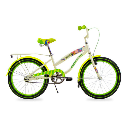 Bicicleta Benotto Cross Giselle R20 Niña Freno Contrapedal Color Verde/crema Tamaño Del Cuadro Unitalla