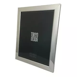 Porta Retrato 20x25 Aço Inox Moldura Prata/rose Vidro