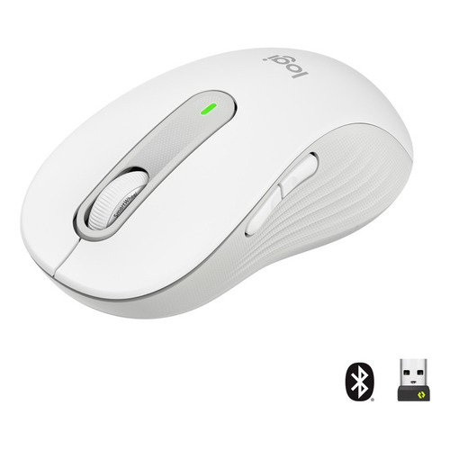 Mouse Logitech M650 Bluetooth 5 Botones 4000 Dpi Color Blanco