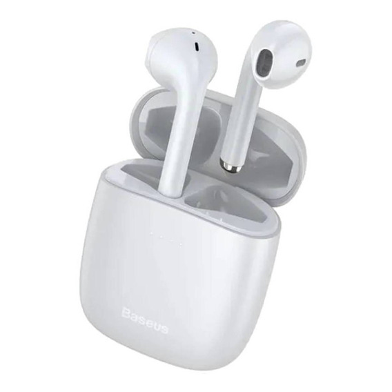 Auriculares Baseus in ear inalámbricos Bluetooth  Encok W04  blanco