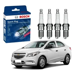  Jogo Velas Bosch Prisma 1.0 Vhc Flex 2013 A 2015