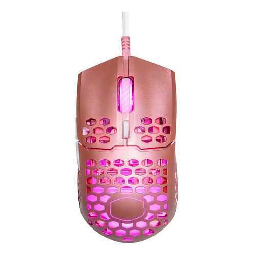 Mouse Gamer Cooler Master Mm711 Sakura Pink Rgb 16000 Dpi Color Rosado