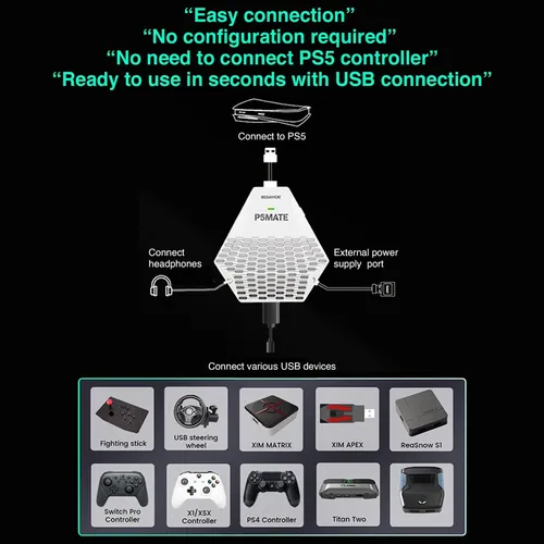 P5mate Converter For Game Console For Xim Matrix Apex Reas